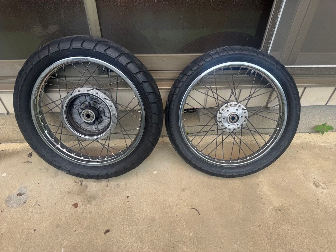 GS400 ザリ　ゴキ　GT300 GSX 純正　スポーク　ホイール　前後