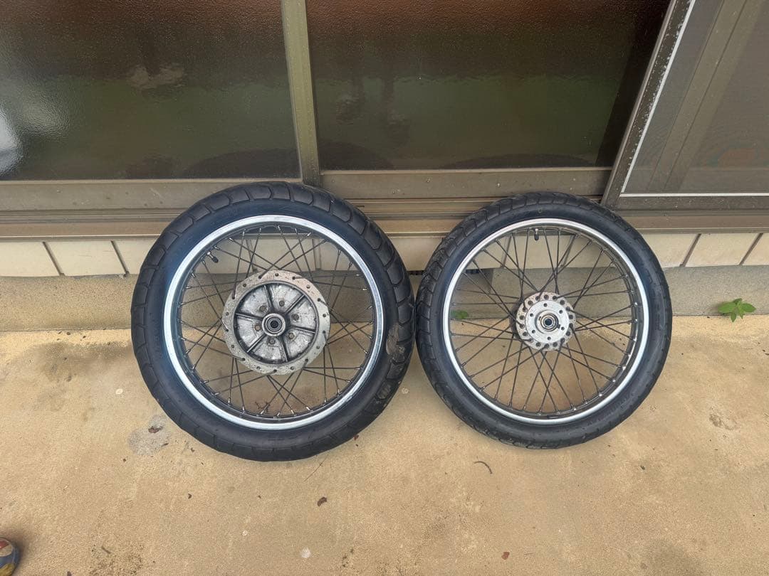 GS400 ザリ　ゴキ　GT300 GSX 純正　スポーク　ホイール　前後