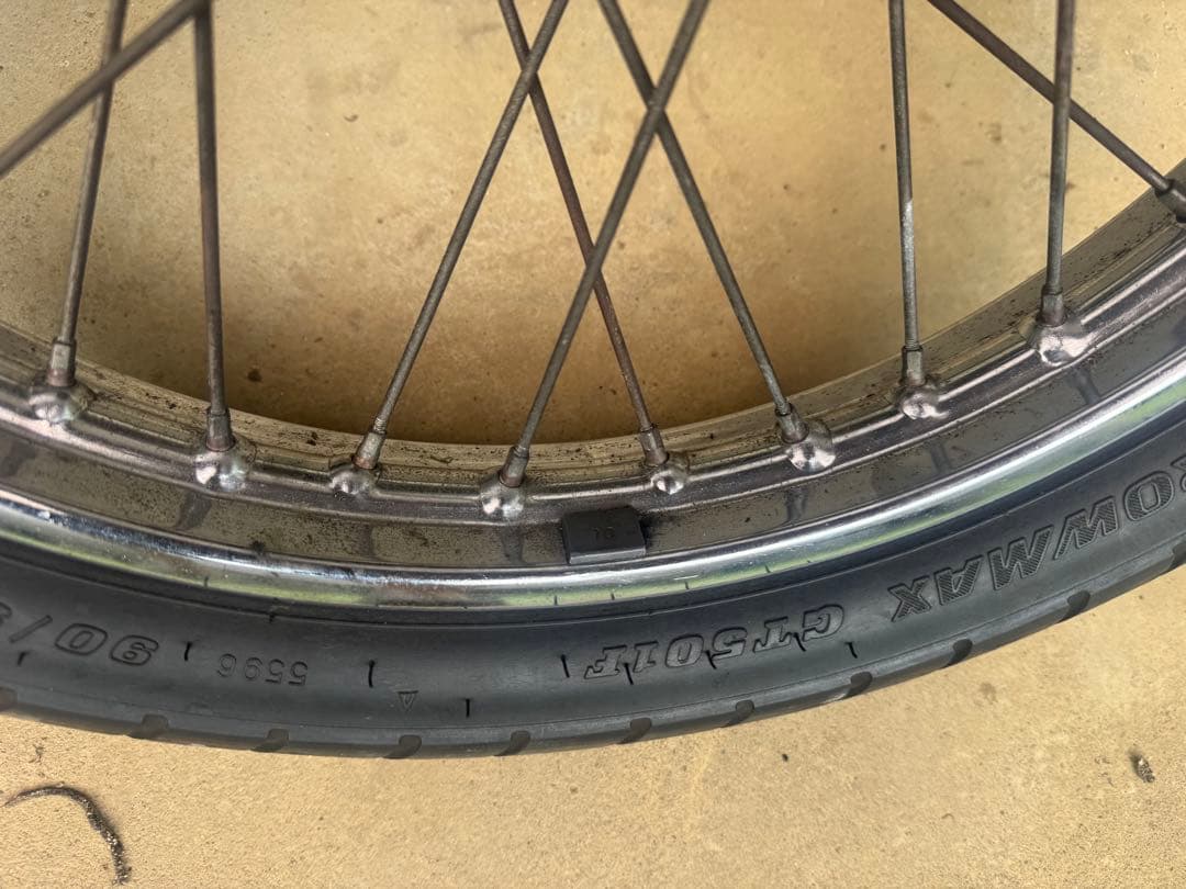 GS400 ザリ　ゴキ　GT300 GSX 純正　スポーク　ホイール　前後