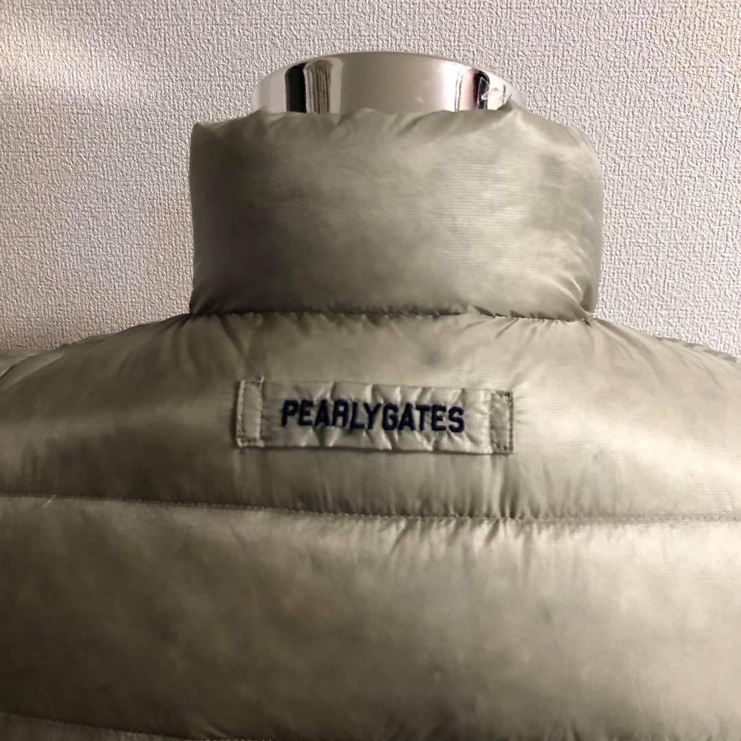 パーリーゲイツ ダブルジップ ダウン ベスト グレー サイズ4