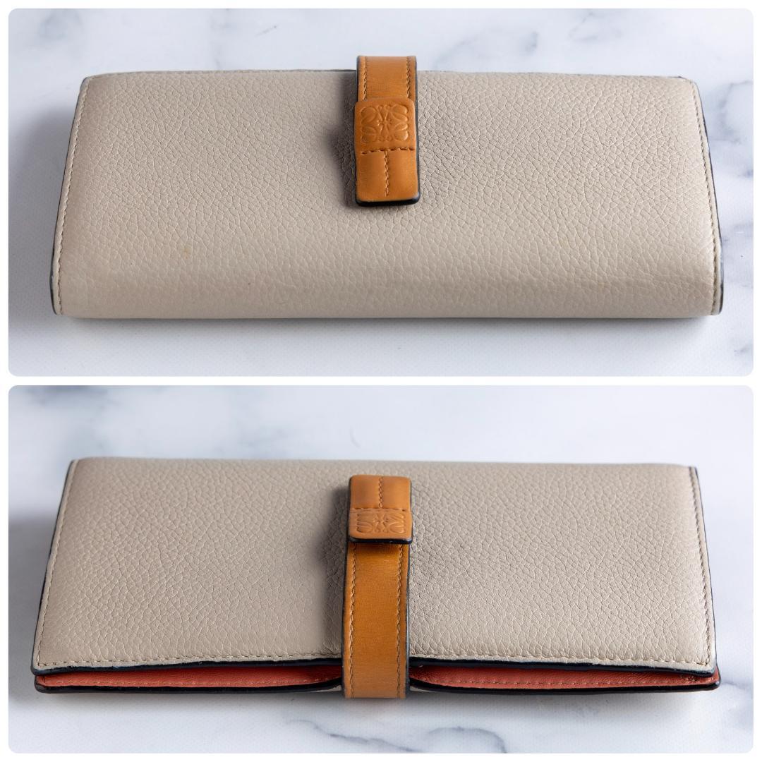【超美品】 LOEWE ２つ折り 長財布 バーティカルウォレット 箱付き