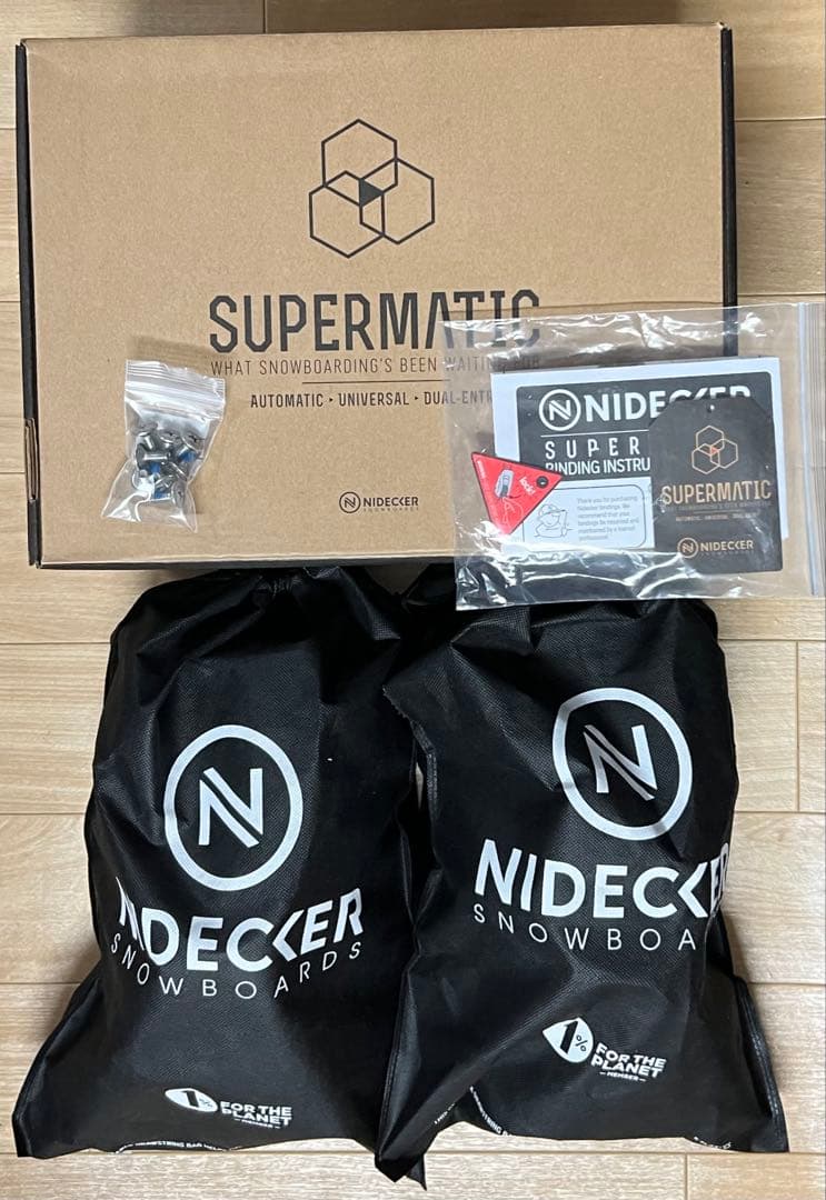 NIDECKER SUPERMATIC BINDINGS Lサイズ 白 箱あり