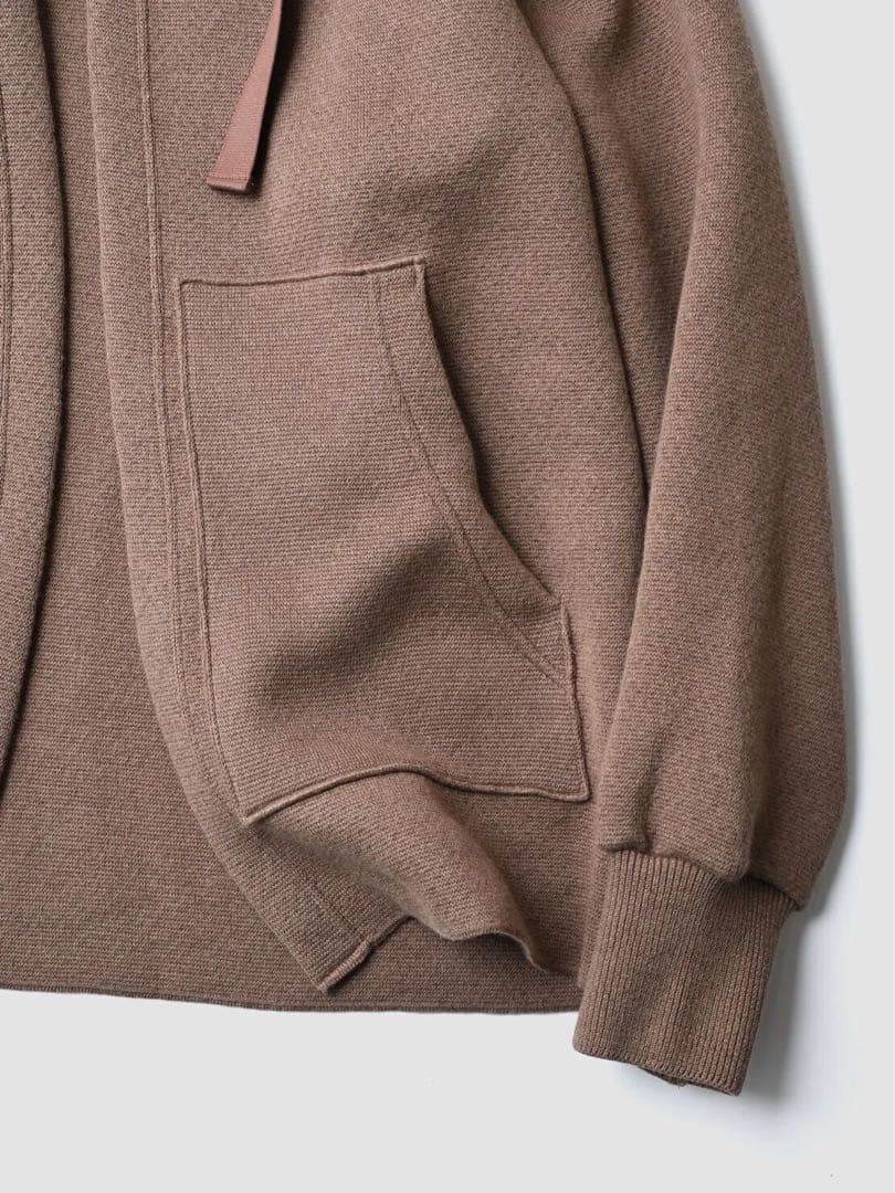 【新品】POSTELEGANT コットンカシミヤニットフーディ