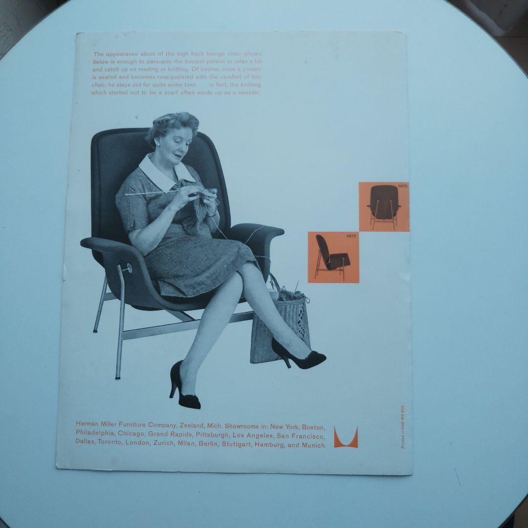 アート・デザイン・音楽 HERMAN MILLER LOUNGECHAIRS CATALOGUE1959