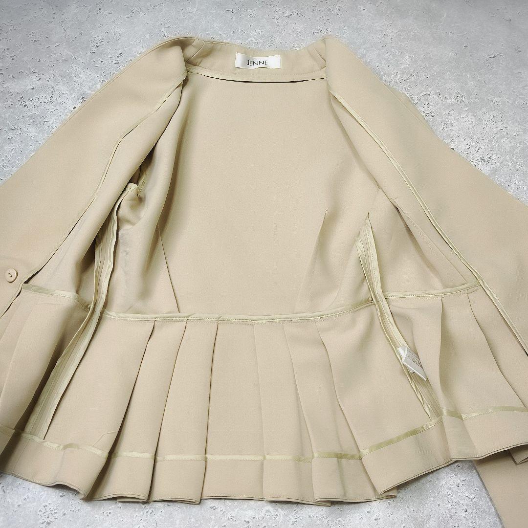 JENNE カシュクールペプラムジャケット　ベージュ