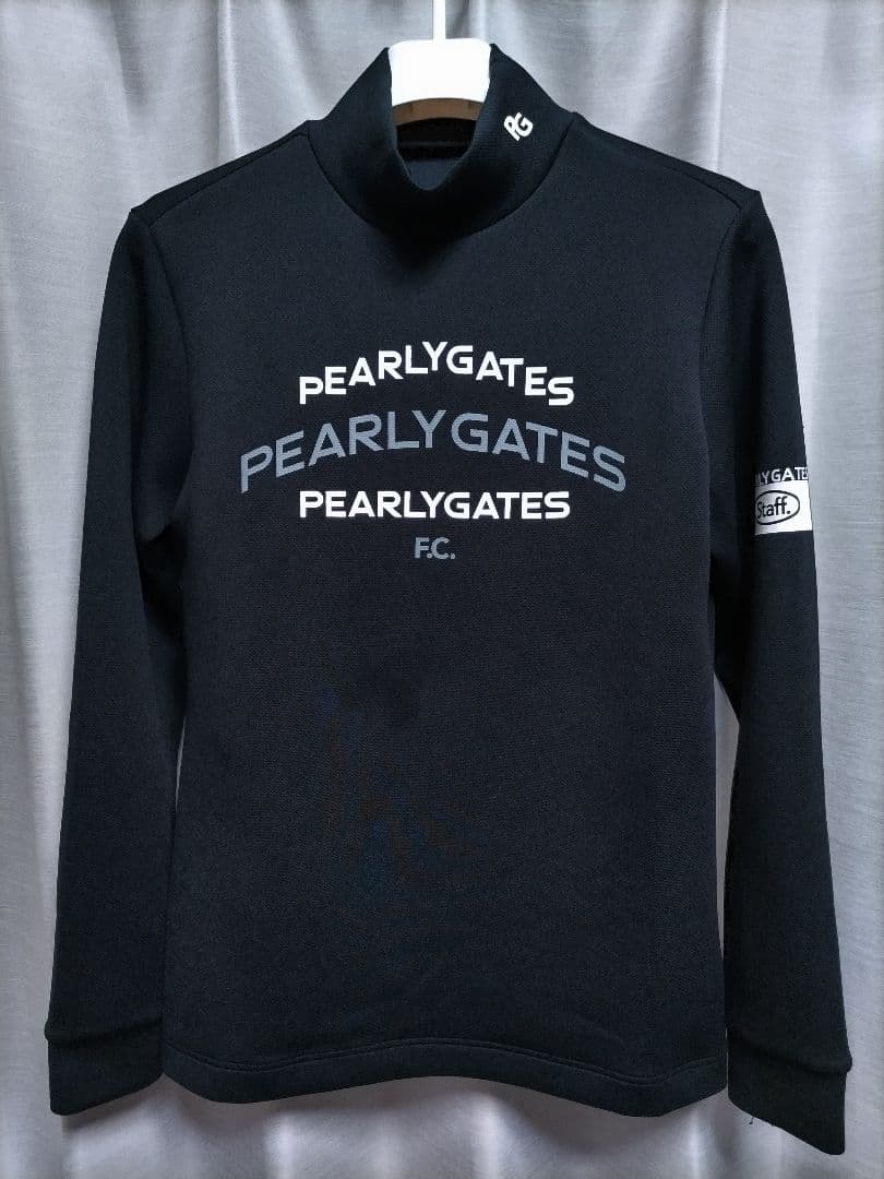 美品　パーリーゲイツ　モックネック　スウェット　24年モデル　黒