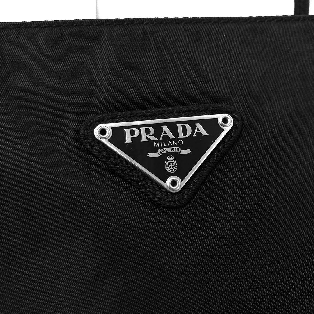 美品　プラダ　PRADA トートバッグ　ショルダーバッグ　ブラック　黒　ナイロン