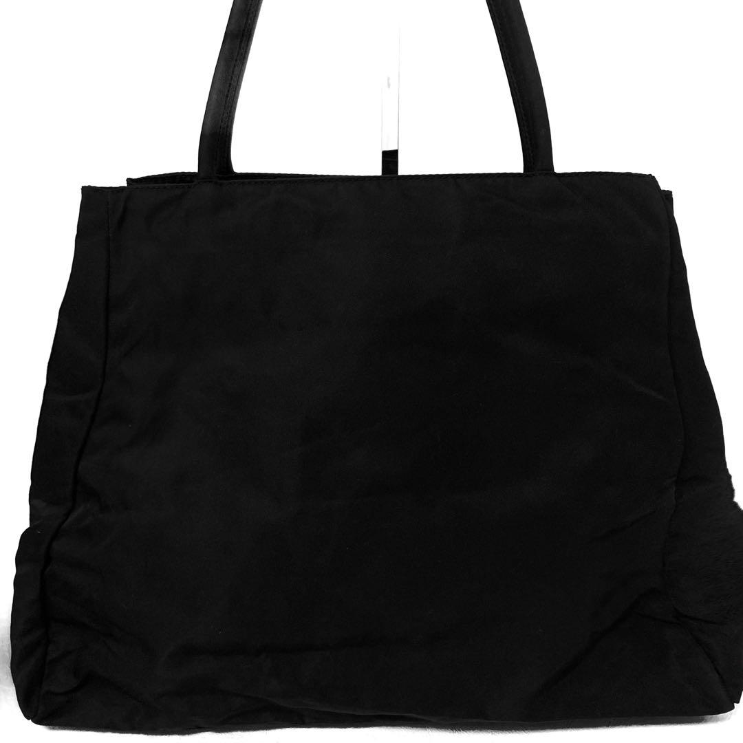 美品　プラダ　PRADA トートバッグ　ショルダーバッグ　ブラック　黒　ナイロン