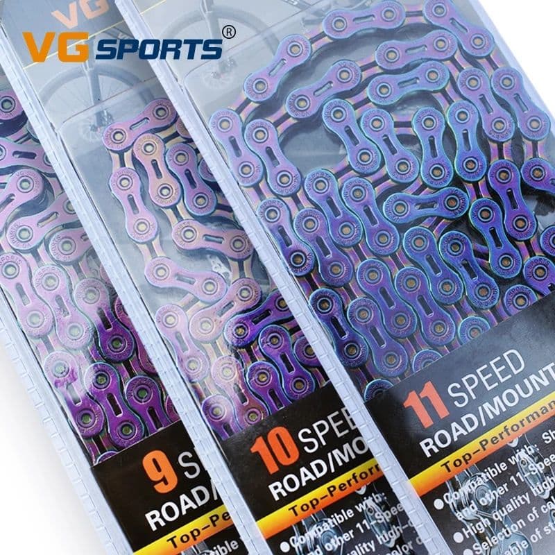 ★チェーン＋スプロケ＋セラミックビッグプーリー★豪華3点セット★レインボーカラー