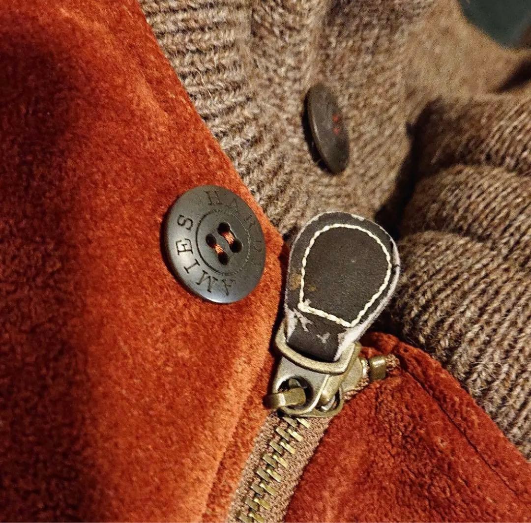 希少 HARDY AMIESハーディエイミス/超ビッグ 刺繍 ニットスタジャン