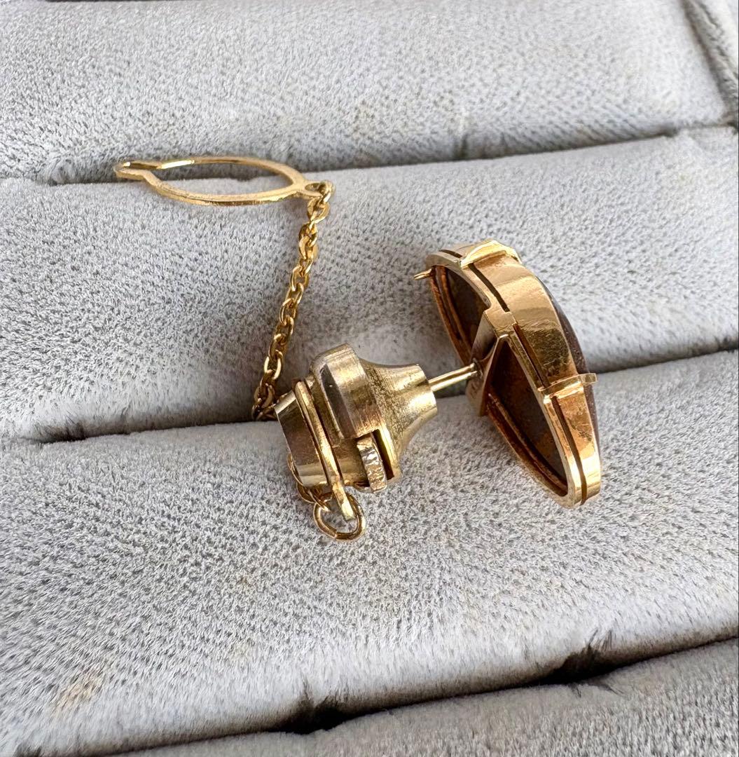 K18 オパールのタイタック　ネクタイピン　ブローチ