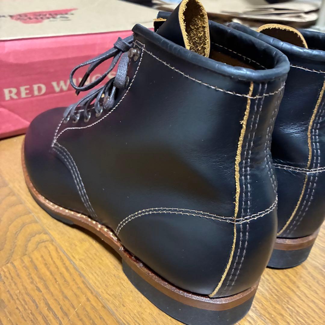 美品 REDWING ベックマン フラットボックス 9060 茶芯 9.5 箱付