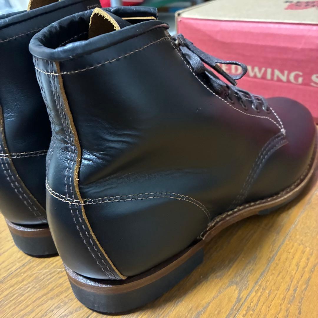 美品 REDWING ベックマン フラットボックス 9060 茶芯 9.5 箱付
