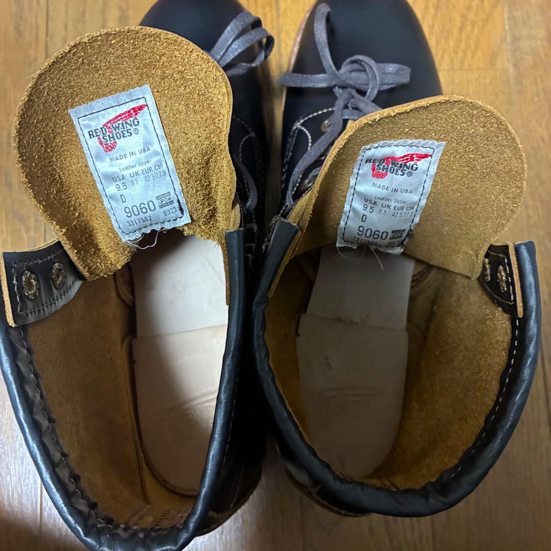 美品 REDWING ベックマン フラットボックス 9060 茶芯 9.5 箱付