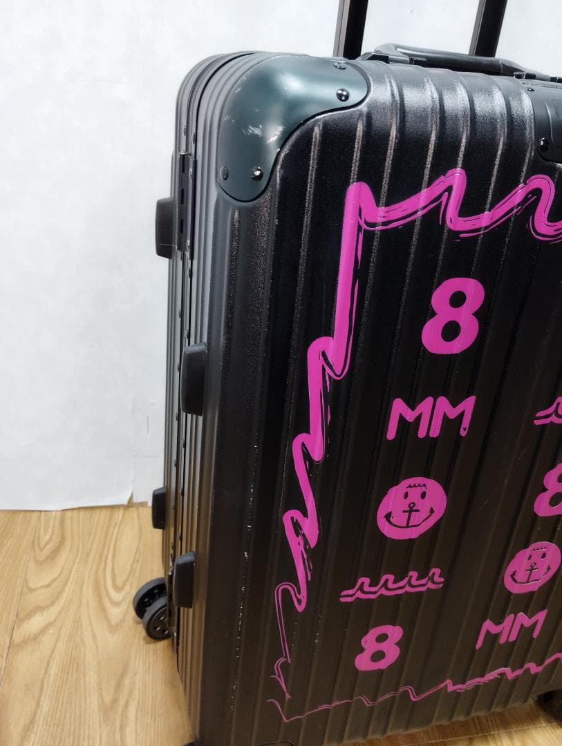 Y♢684 MUTA MARINE スーツケース PAINTESQUE ピンク