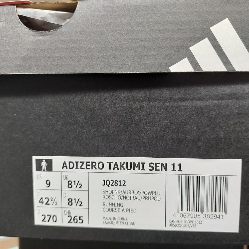 アディダス ランニングシューズ 27.0cm アディゼロタクミセン11 ピンク
