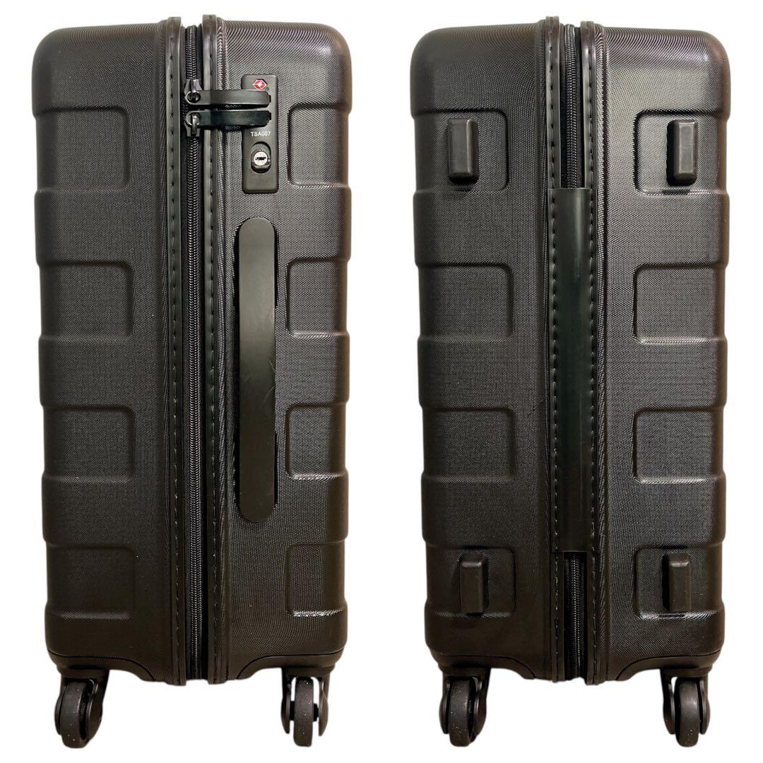 ★無印良品 MUJI バーを自由に調節できるハードキャリーケース 33L 黒