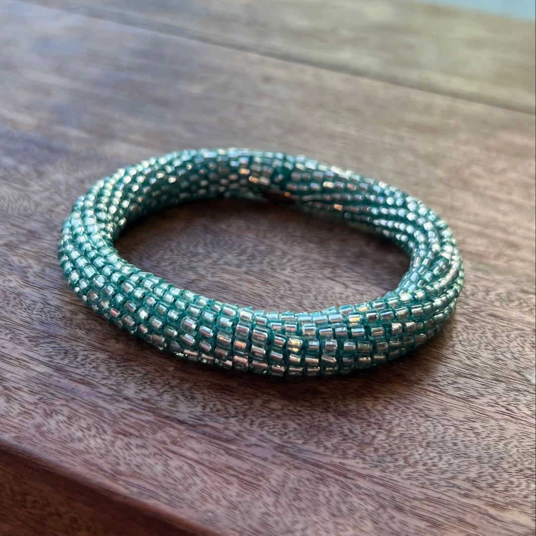 【専用】アプロジオ＆コー　アイスブルー　バングル、フローリアン　大仏ネックレス