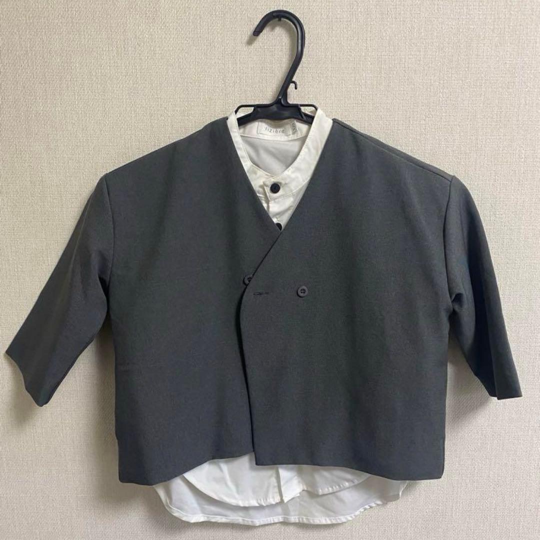 【riziere 】5点セット ベスト.ジャケット.パンツ.シャツ.ネクタイ