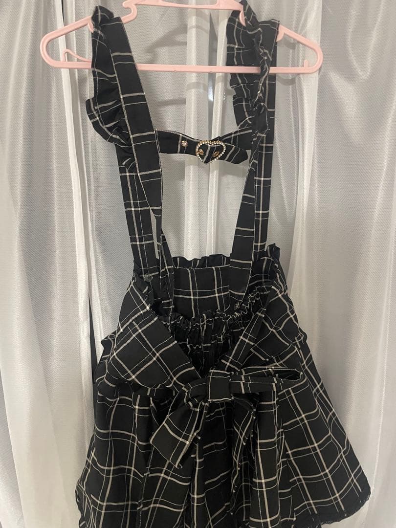 LIZLISA レースアップサスペンダー付スカパン