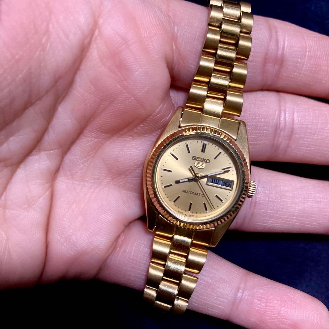 SEIKO 5 自動巻き時計 レディース 4206-0510