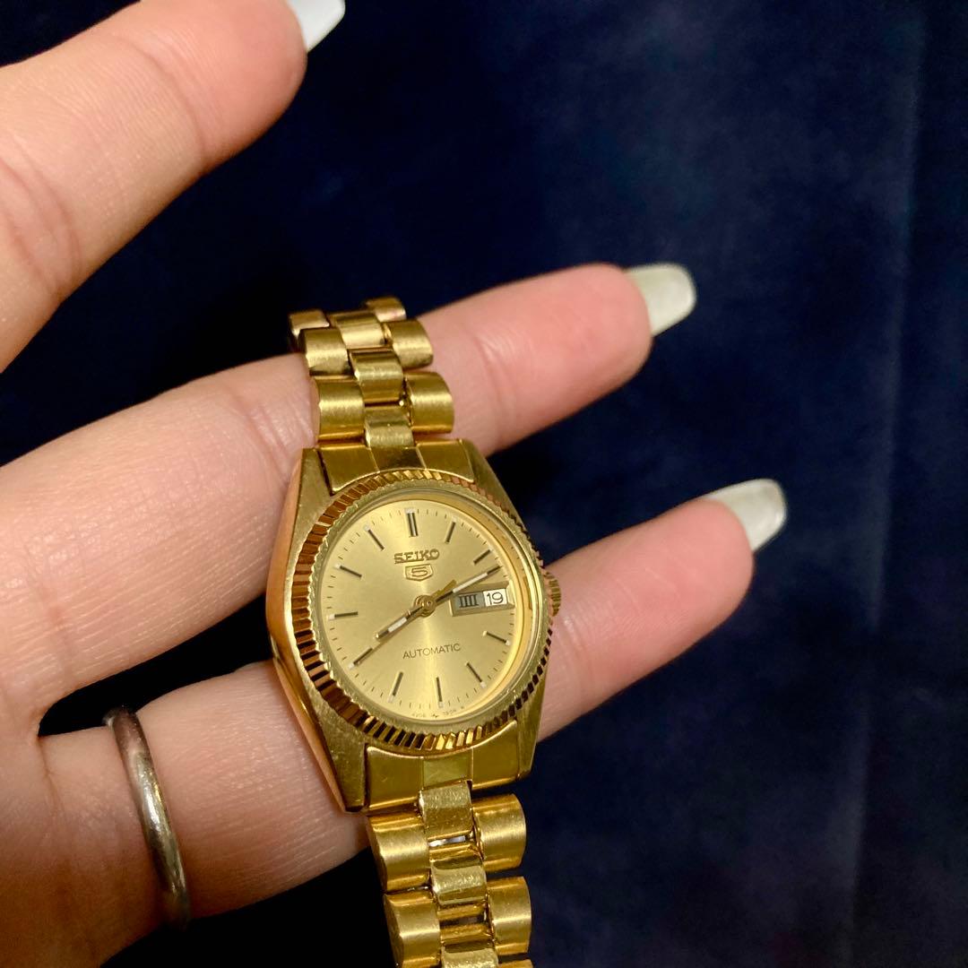 SEIKO 5 自動巻き時計 レディース 4206-0510