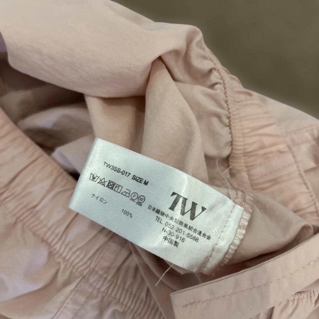 TW トゥ　Unisex ナイロンパンツ　ピンク　M