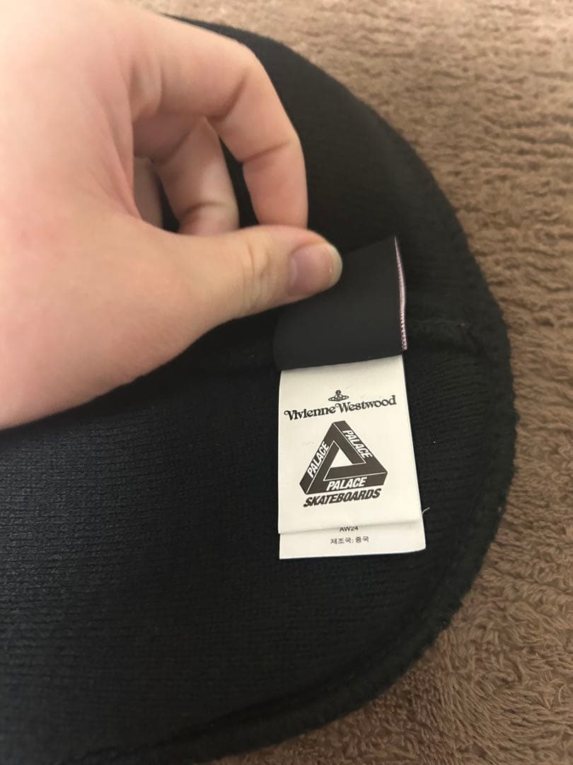 Palace Vivienne Westwood ニット帽 ブラック