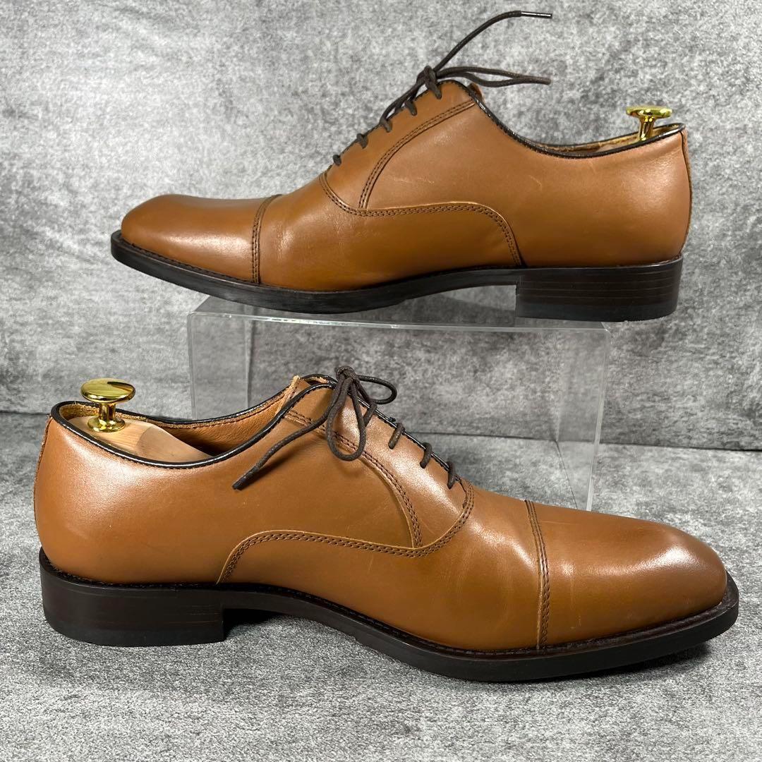 極美品 ジャンカルロモレリ　レザー　ビジネスシューズ ストレートチップ 26.5