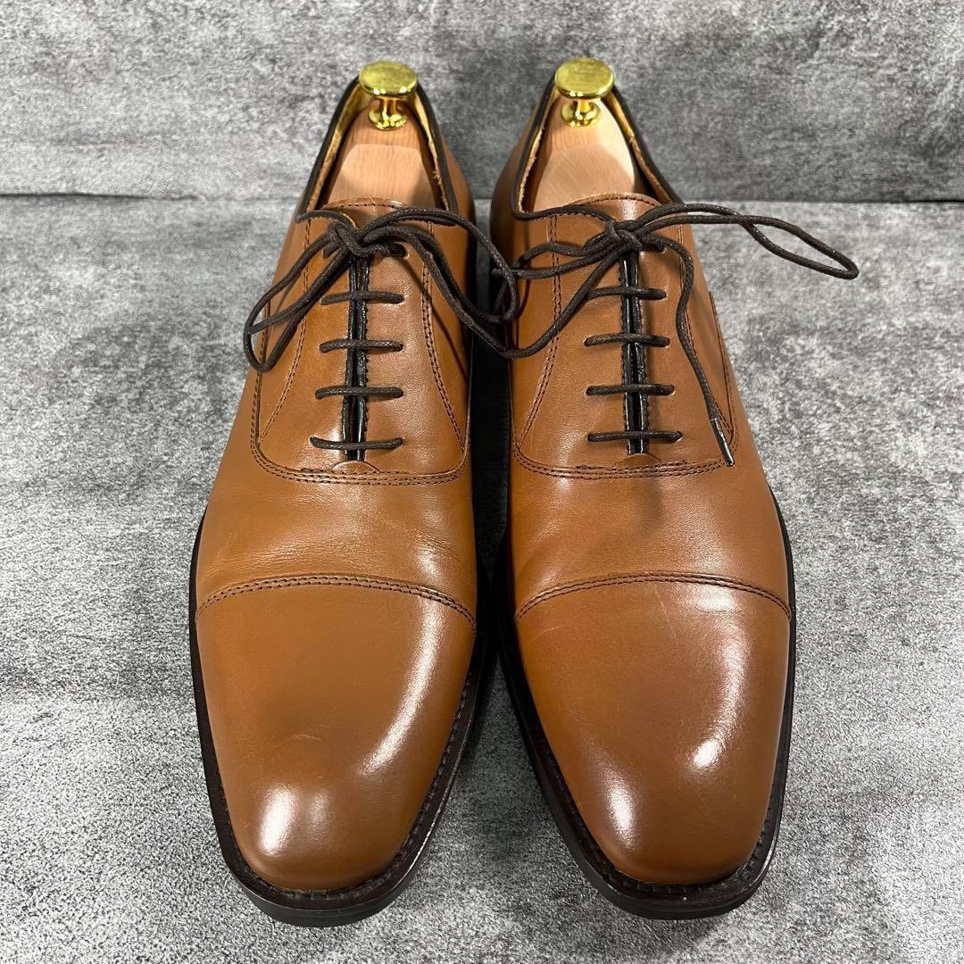 極美品 ジャンカルロモレリ　レザー　ビジネスシューズ ストレートチップ 26.5