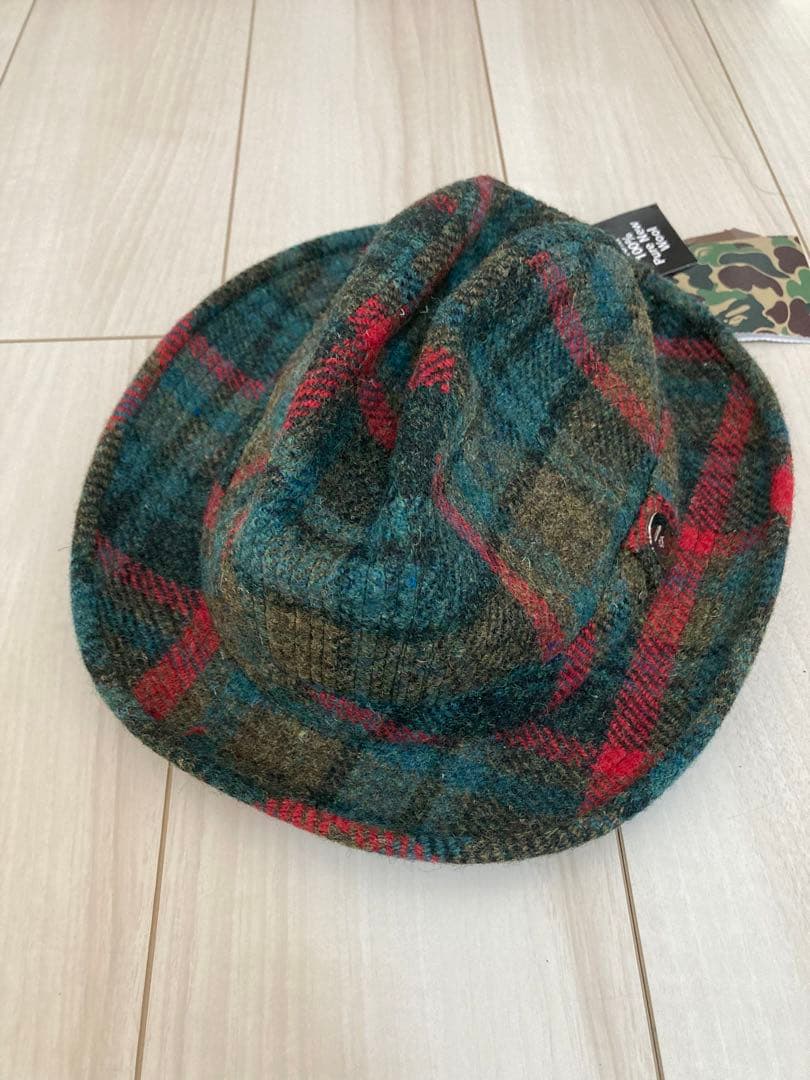 A BATHING APE ジェームスロック チロリアンハット チェック柄