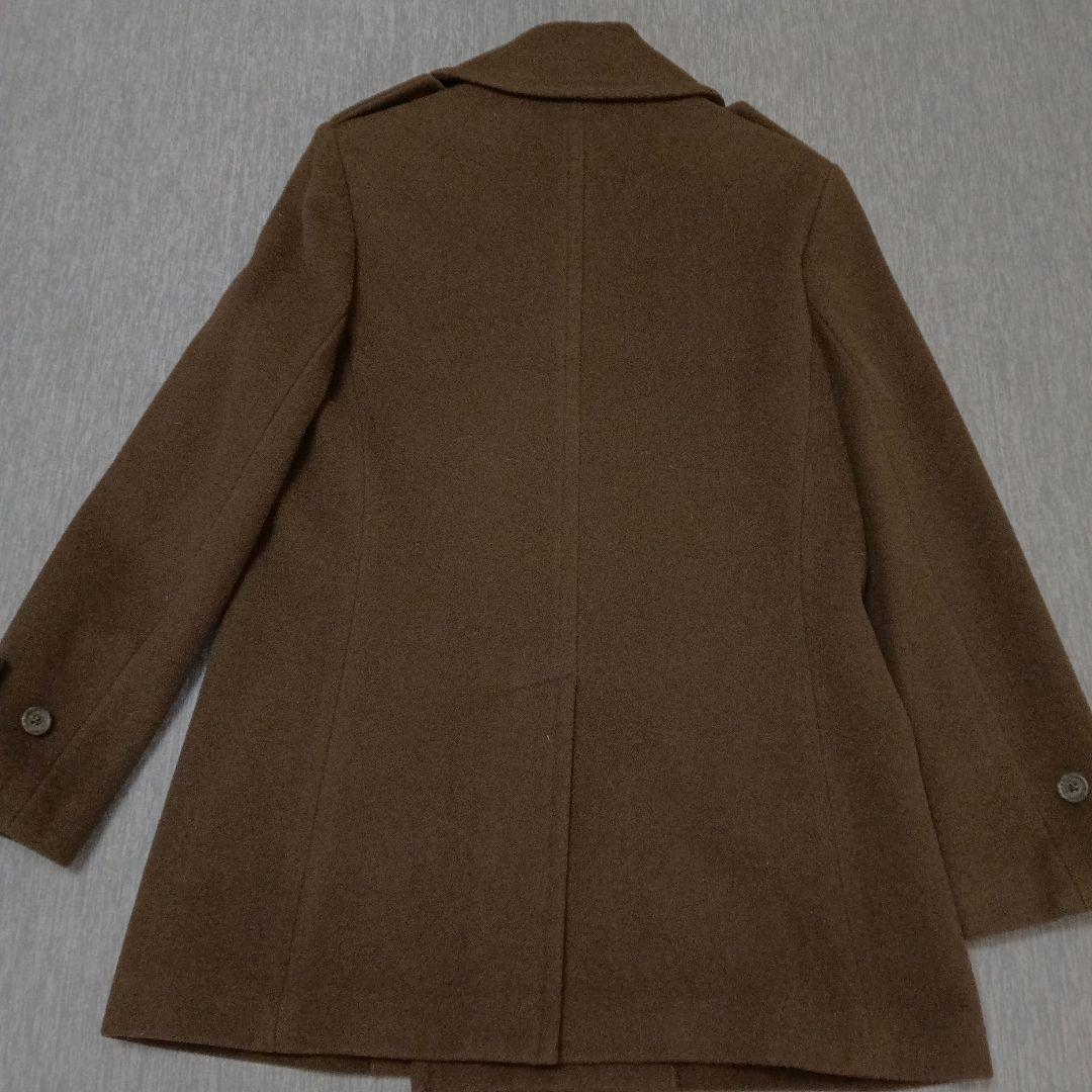 【美品】Ralph Lauren カシミヤ混 日本製　Pコートブラウン Ｌ13