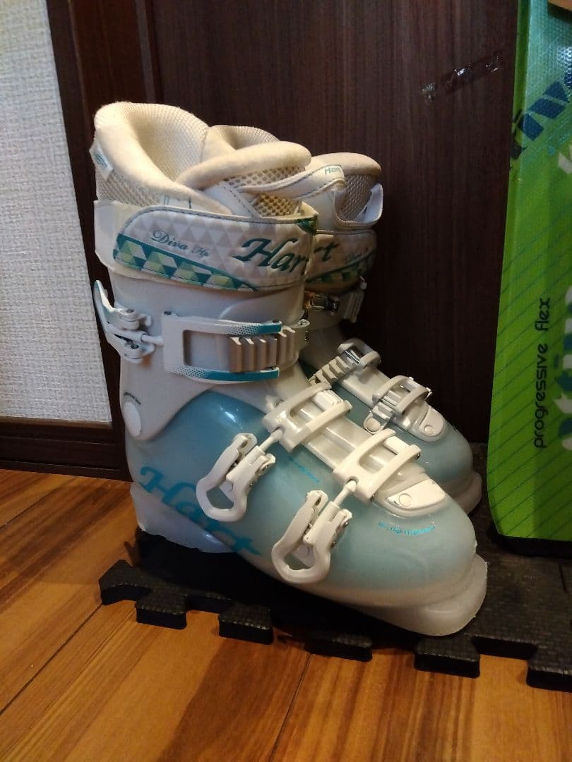 ♡美品♡/VOLKL/レディース用/スキーセット/メンテ・WAX済み✔珍カラー