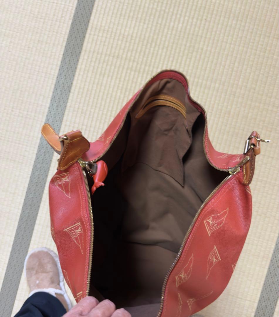 ルイ・ヴィトン　限定品　ルイ・ヴィトンカップ　レッド ドラムバッグ