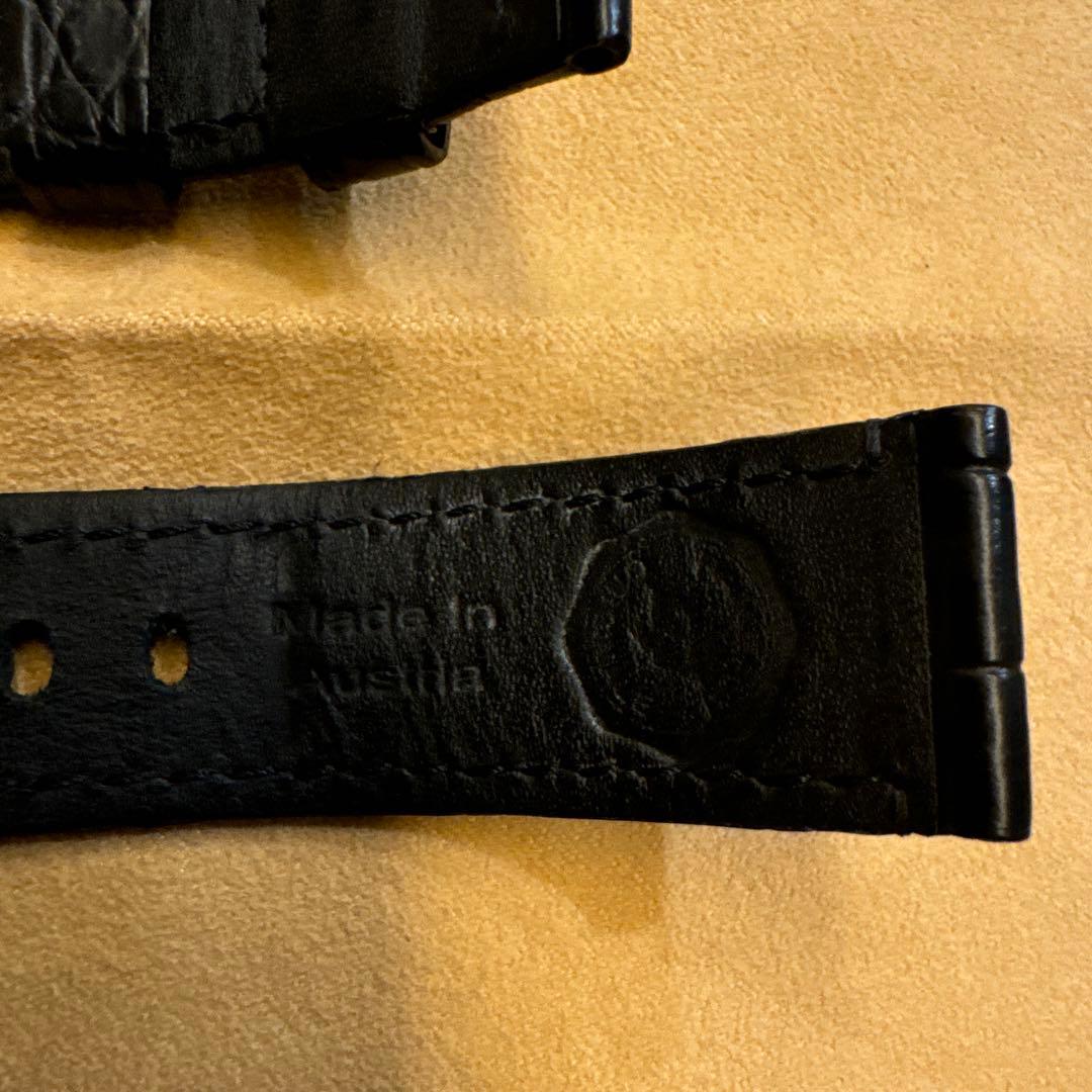 パネライ 純正 レザーバンド ブラック 22/20㎜