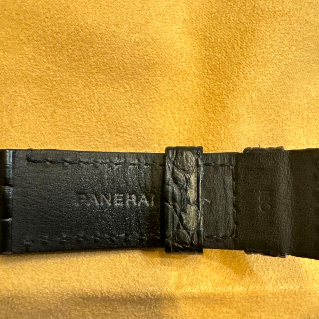 パネライ 純正 レザーバンド ブラック 22/20㎜