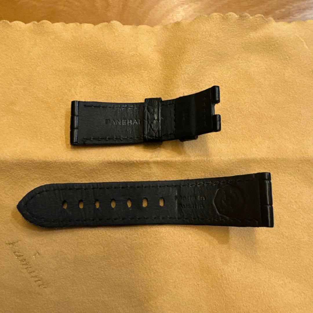 パネライ 純正 レザーバンド ブラック 22/20㎜