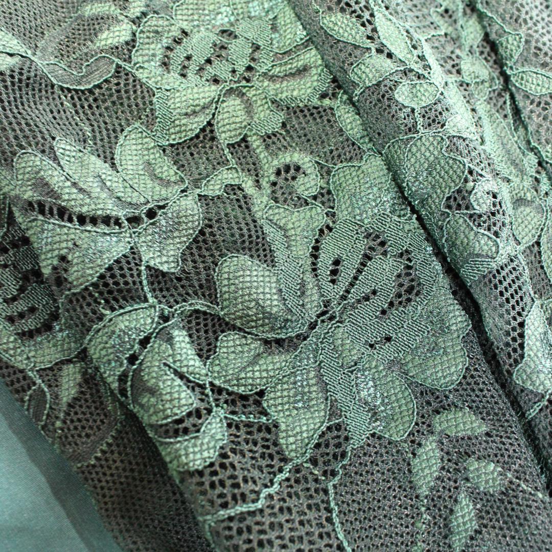 【美品 社交ダンス衣装】ワンピース ドレス グリーン 緑 YILINFEIER