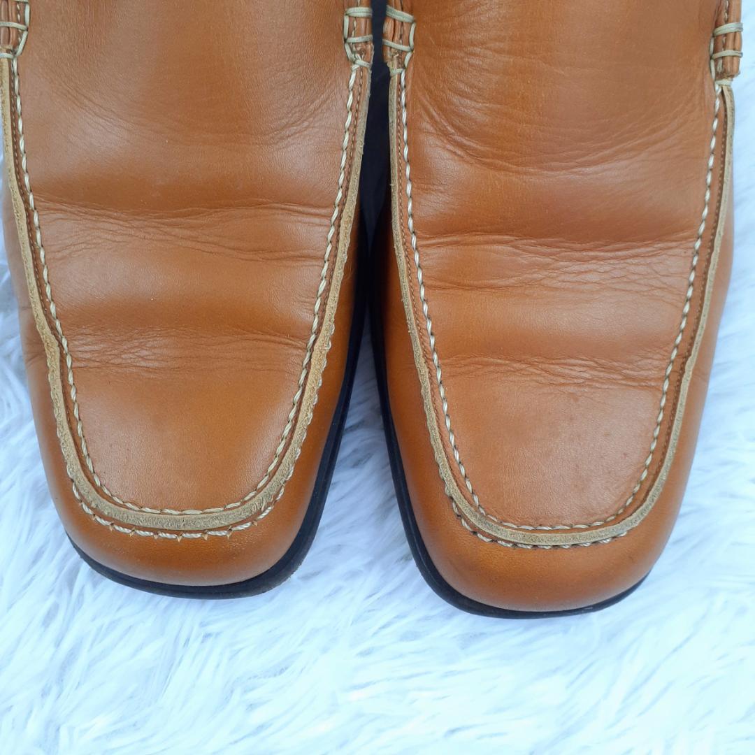 美品 25㎝◎BURBERRY バーバリー 革靴 モカシン スリッポン 箱付き