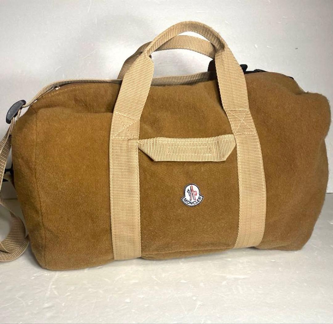 モンクレール　ヴィンテージ　ダッフルバッグ　キャメル　★レア