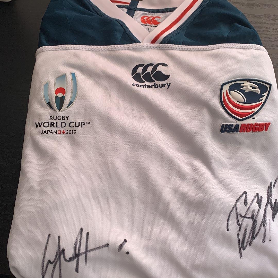 サイン入り！！超レア物ラグビーワールドカップ2019 アメリカユニフォーム