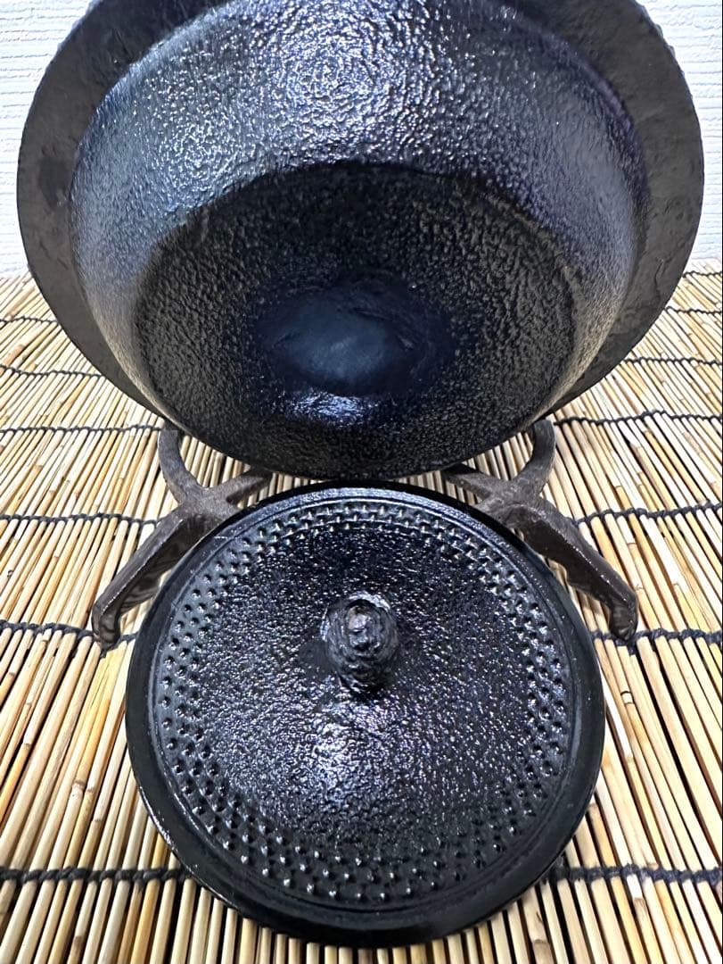 未使用品、供箱等付属品付　南部蓬榮堂造　１５型九重アラレ　B4様　売約済み