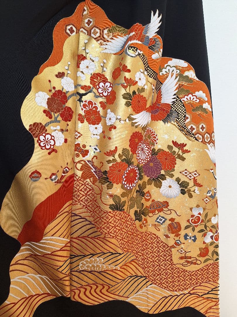 着物リメイクワンピース3685