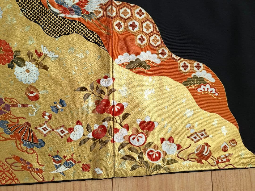 着物リメイクワンピース3685