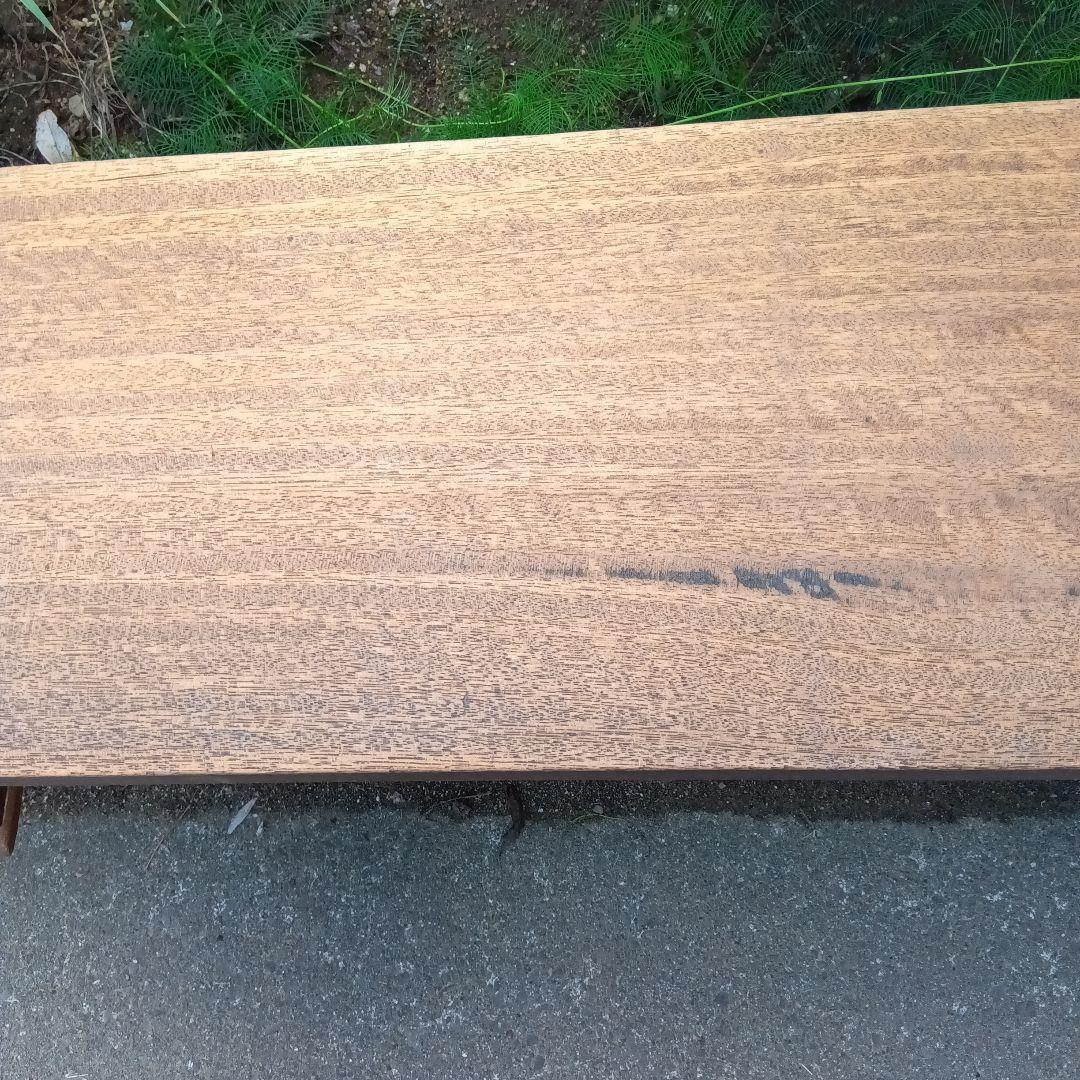 送料無　昭和のそろばん塾の文机 長机　木製シンプルテーブル