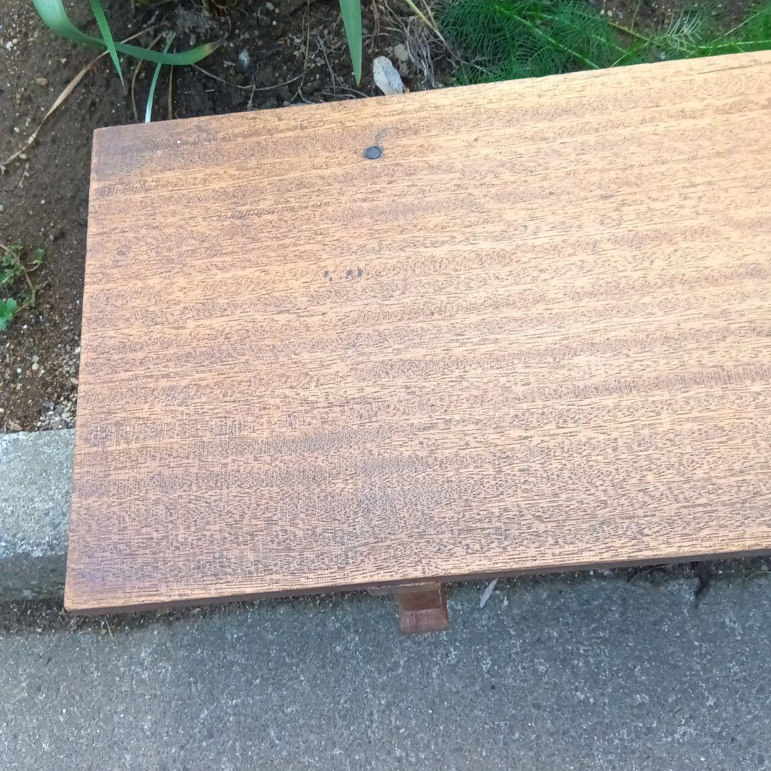 送料無　昭和のそろばん塾の文机 長机　木製シンプルテーブル