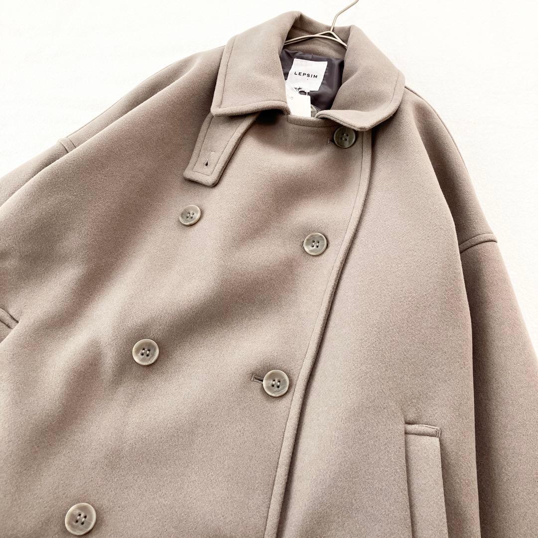 LEPSIM レプシィム　ウーリーダブルロングコート　モカ　フリーサイズ　新品