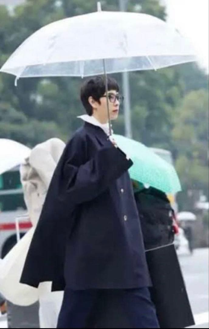 ENFOLD COTTON DOUBLE ステンカラーボックスコート