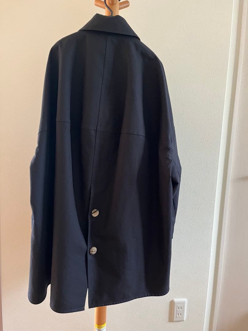 ENFOLD COTTON DOUBLE ステンカラーボックスコート