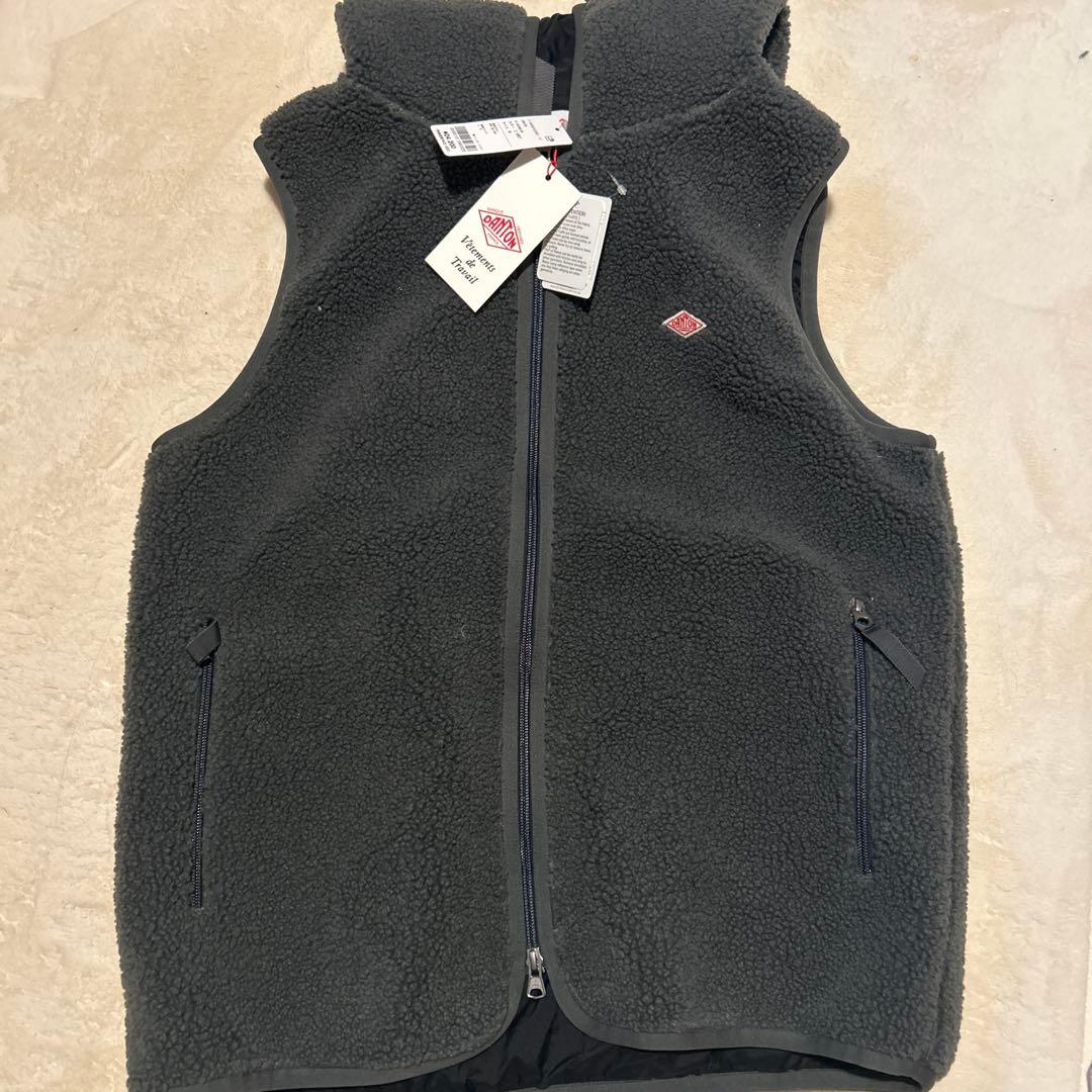 DANTON ダントン インサレーション フード付きボアフリースベスト